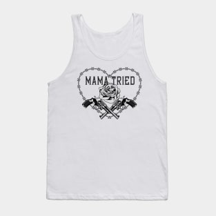 Mama Tried Guns and Rose Outlaw Tank Top